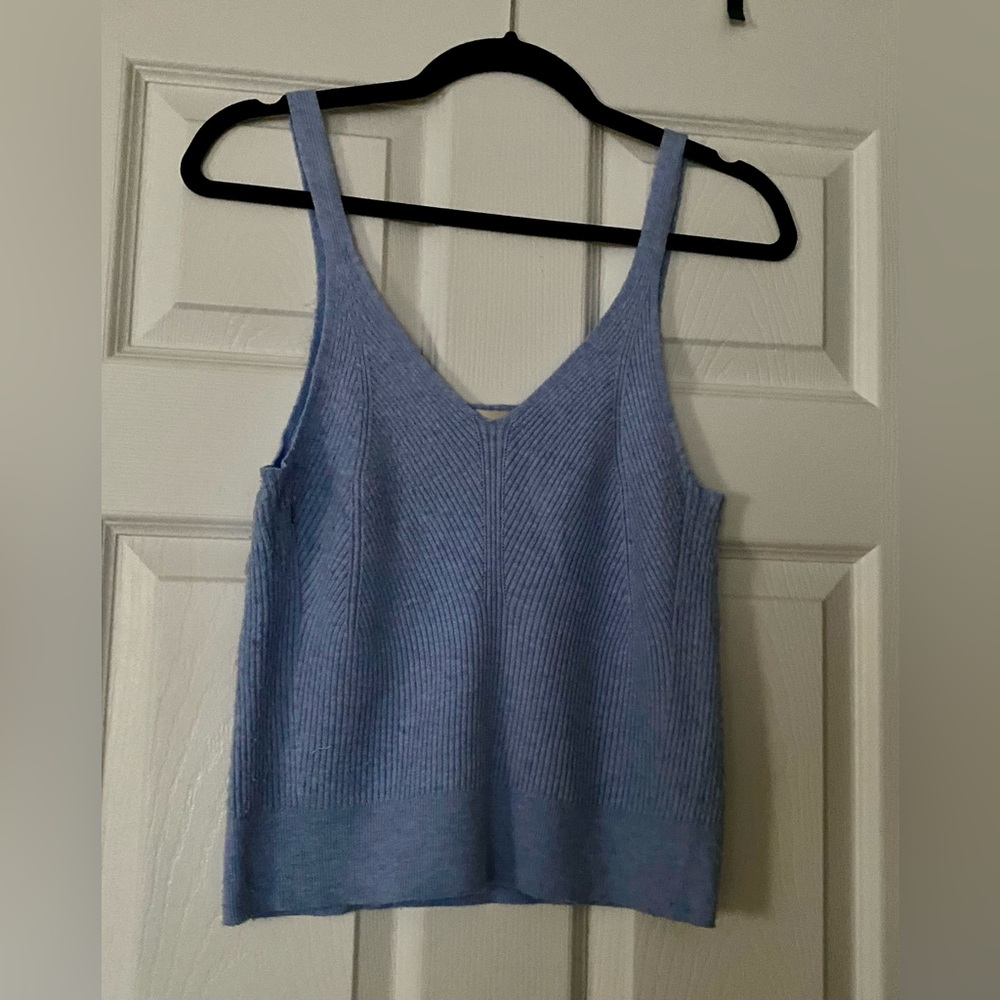 a new day Light Blue Ribbed V-Neck Knit Camisole
